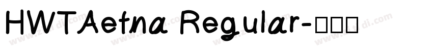 HWTAetna Regular字体转换